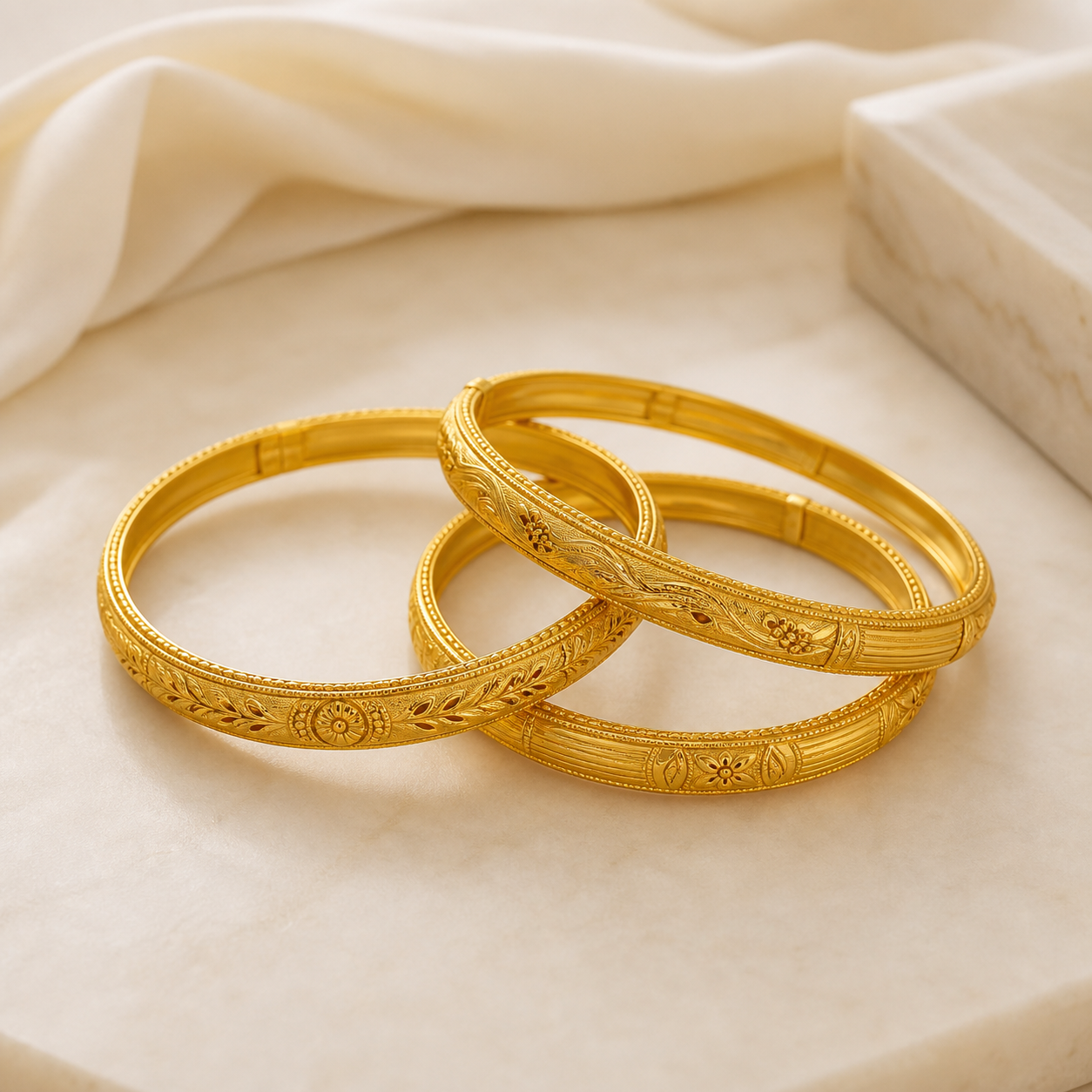 22K Traditional Gold Bangles